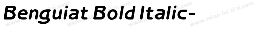 Benguiat Bold Italic字体转换